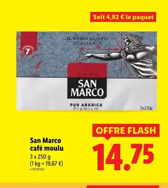 Lidl San marco café moulu offre