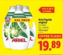 Lidl Ariel liquide original offre