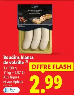 Lidl Deluxe boudins blancs de volaille offre