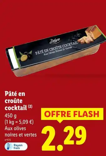Lidl Deluxe pâté en croûte cocktail offre
