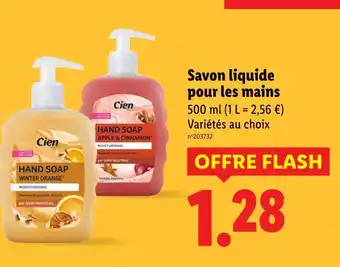 Lidl Cien savon liquide pour les mains offre
