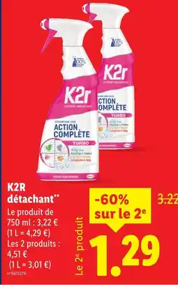 Lidl K2r détachant offre