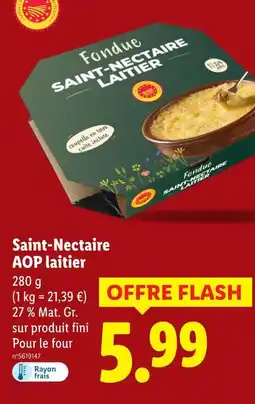 Lidl Saint-nectaire aop laitier offre