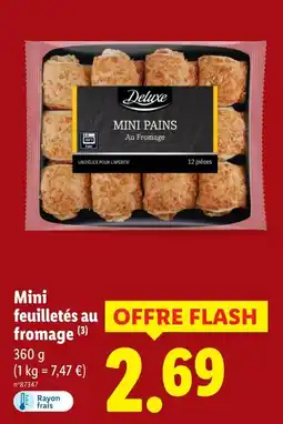 Lidl Deluxe mini pains au fromage offre