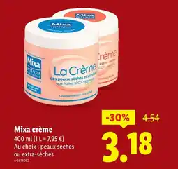 Lidl Mixa crème offre