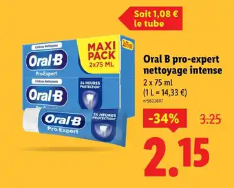Lidl Oral b pro-expert nettoyage intense offre