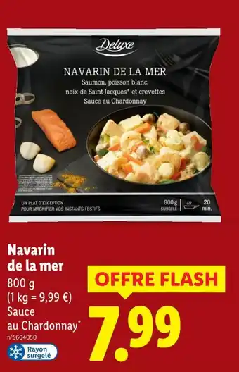 Lidl Deluxe navarin de la mer offre