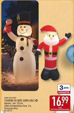 ALDI Home creation figurine de noël gonflable offre