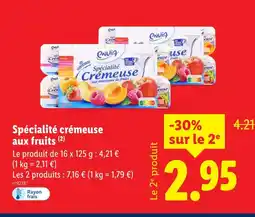 Lidl Envia spécialité crémeuse aux fruits offre