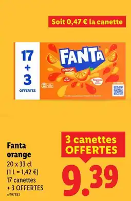 Lidl Fanta orange offre