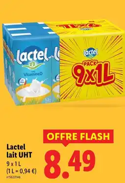 Lidl Lactel lait uht offre