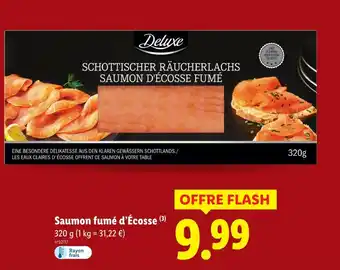 Lidl Deluxe saumon fumé d’écosse offre