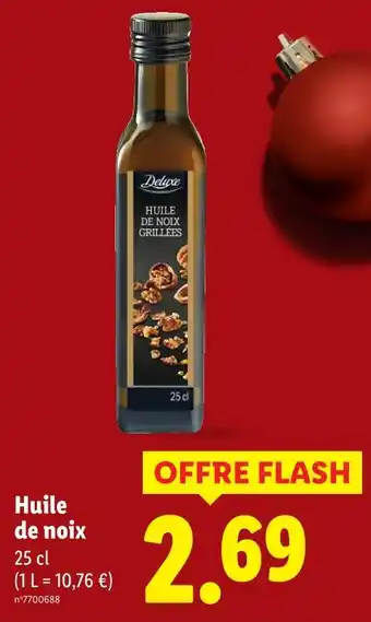 Lidl Deluxe huile de noix grillées offre