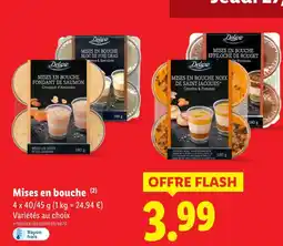 Lidl Deluxe mises en bouche offre