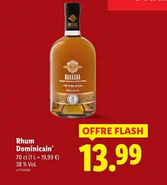 Lidl Baraguá rhum dominicain offre
