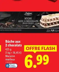 Lidl Deluxe bûche aux 2 chocolats offre