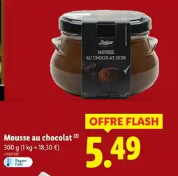 Lidl Deluxe mousse au chocolat noir offre