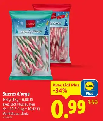 Lidl Favorina candy canes offre
