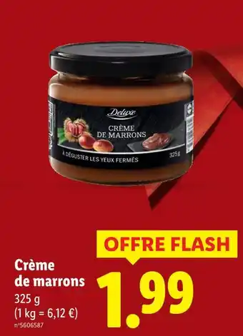 Lidl Deluxe crème de marrons offre