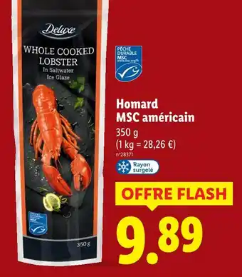 Lidl Deluxe homard msc américain offre