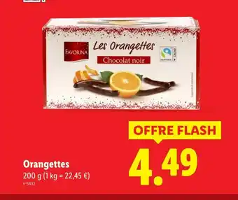 Lidl Favorina orangettes offre