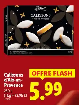 Lidl Deluxe calissons d'aix-en-provence offre