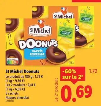 Lidl St michel doonuts nappés chocolat offre