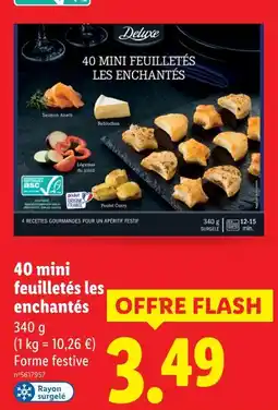 Lidl Deluxe 40 mini feuilletés les enchantés offre