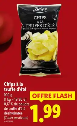 Lidl Deluxe chips à la truffe d'été offre