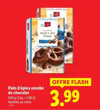 Lidl Favorina pain d'épice enrobé de chocolat offre