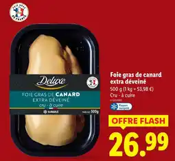 Lidl Deluxe foie gras de canard extra déveiné offre