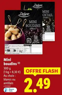 Lidl Deluxe mini boudins offre