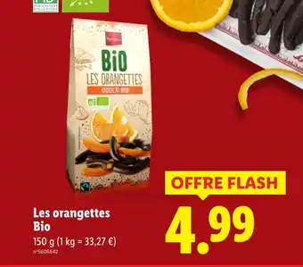 Lidl Favorina les orangettes bio offre