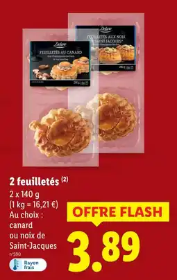 Lidl Deluxe 2 feuilletés offre
