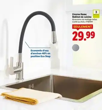 Lidl Livarno home robinet de cuisine offre