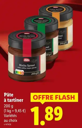 Lidl Mister choc pâte à tartiner offre