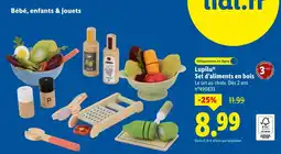 Lidl Lupilu set d’aliments en bois offre