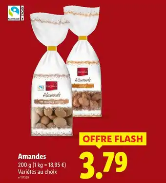Lidl Favorina amandes offre