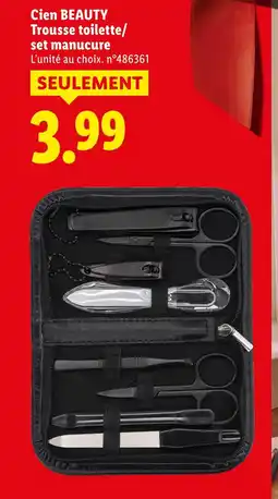 Lidl Cien beauty trousse toilette/set manucure offre