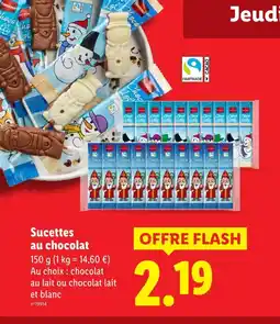 Lidl Sucettes au chocolat offre