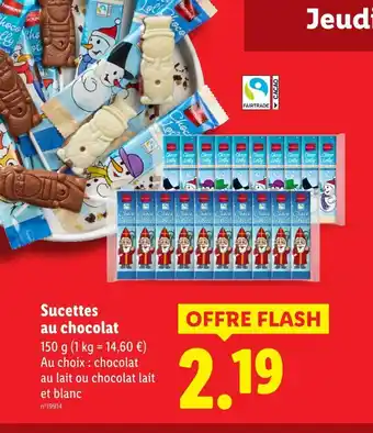 Lidl Sucettes au chocolat offre