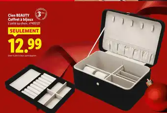 Lidl Cien beauty coffret à bijoux offre