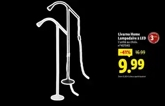 Lidl Livarno home lampadaire à led offre
