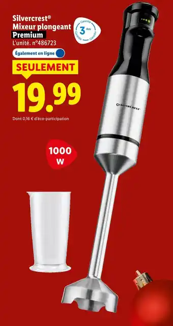 Lidl Silvercrest mixeur plongeant premium offre