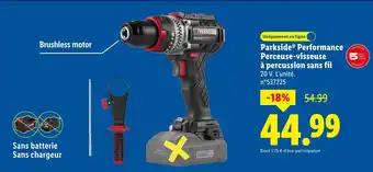 Lidl Parkside performance perceuse-visseuse à percussion sans fil offre