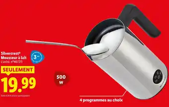 Lidl Silvercrest mousseur à lait offre