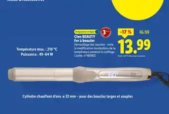 Lidl Cien beauty fer à boucler offre