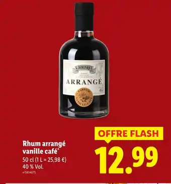 Lidl St. dominique rhum arrangé vanille café offre