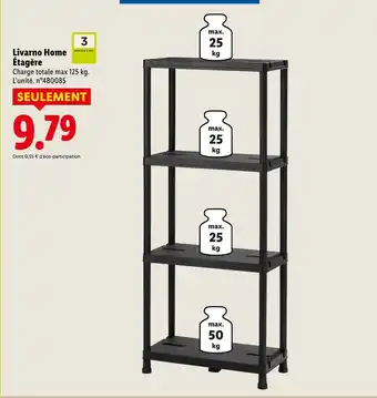 Lidl Livarno home étagère offre