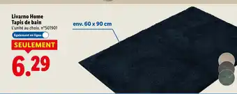 Lidl Livarno home tapis de bain offre